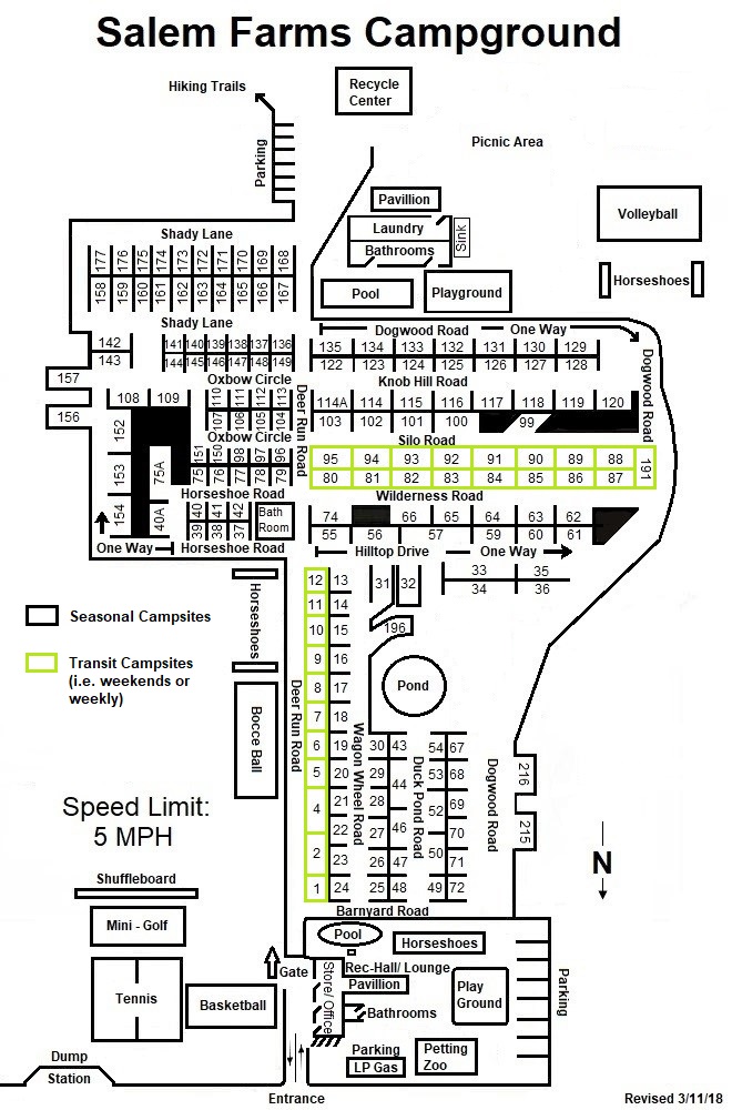 Campground Site Map